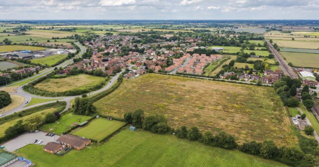 An aerial view of our Beckingham site.